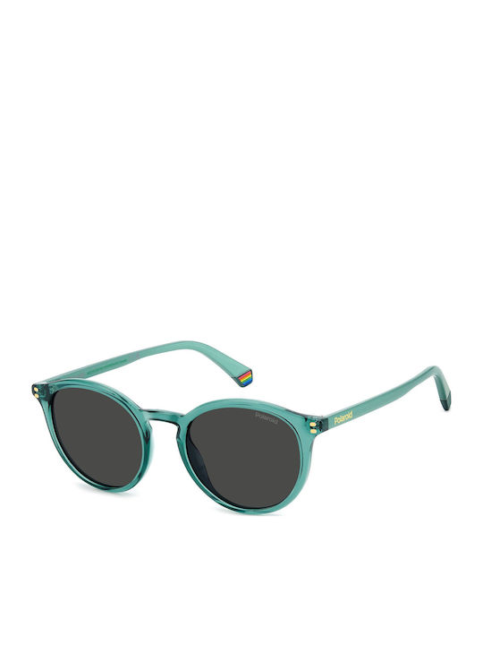 Polaroid Unisex Sunglasses with Green Plastic F...