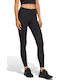 Essentials Linear Cotton Training Γυναικείο Μακρύ Κολάν Ψηλόμεσο Black