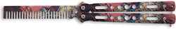Albainox Brush Butterfly Training Knife Multicolour with Sheath