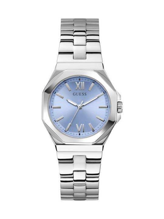 Guess Empress Women's Watch Chronograph with Silver Metal Bracelet