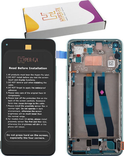 Hyper Fix Οθόνη με Μηχανισμό Αφής και Πλαίσιο για Xiaomi Mi 11 Lite 5G (Πράσινο)