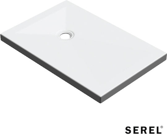 Serel Acrylic Shower White 120x80cm