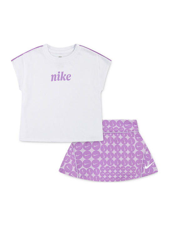 Nike Παιδικό Σετ με Φούστα Πολύχρωμο 2τμχ