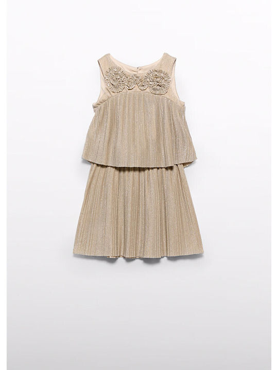 Kids' Set with Skirt Summer 2pcs Golden