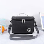 School Shoulder Lunch Bag Black