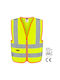 Ingco Men's Safety Vest with Reflective Film Yellow