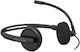 Creative HS-230 Auf dem Ohr Multimedia-Headsets mit Mikrofon und Verbindung 3,5 mm Klinke / USB-A in Schwarz Farbe