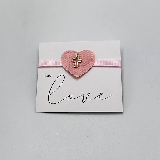 Riniotis Christening Charm Bracelet Pink 50 Pieces