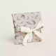 Pouch Ribbon Design Small Leaves Watercolor 12cm X 17cm 385115 Ntampoudis Ntm-385115