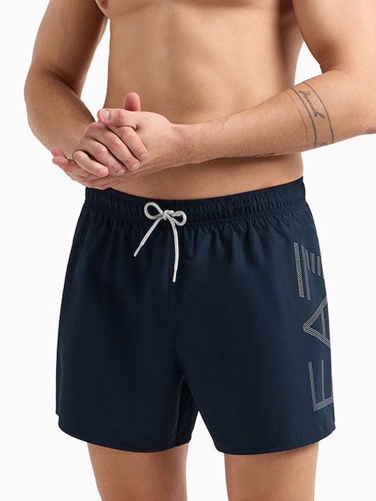Emporio Armani Мъжки Бански Dark Blue Едноцветен