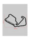 Acrylic Wall Decor F1 Track Silverstone 20 X 12 Cm Black
