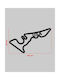 Acrylic Wall Decor F1 Track USA 50 X 30 Cm Black