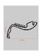 Acrylic Wall Decor F1 Monaco Track 20 X 11.4 Cm Black