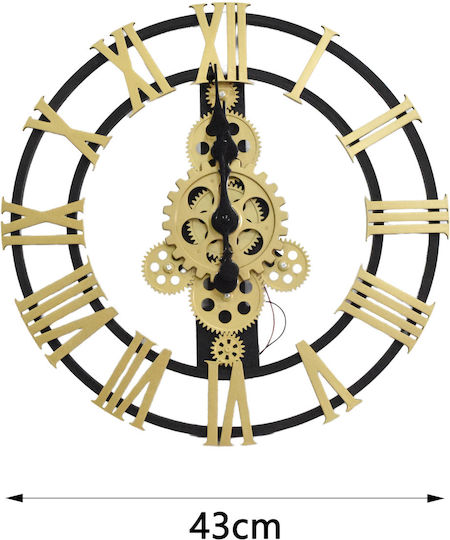 Tpster Wanduhr Schwarz