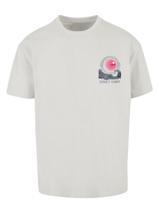 Tricou supradimensionat Sunset Charm Lightasphalt