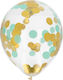 Set of 4 Balloons Latex Transparent 30cm