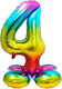 Luftballon Folie Jumbo Zahl Basis 72cm