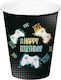 250ml Happy Birthday Party Tableware Glasses 8 Pieces