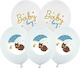 Set of 6 Balloons Latex Light Blue "baby Boy" 30cm (Μiscellaneous Designs)