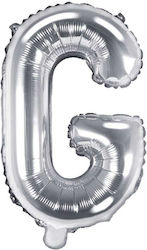 Luftballon Folie Buchstabe G Silber 35cm