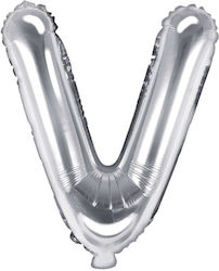 Luftballon Folie Buchstabe V Silber 35cm