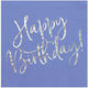 Χαρτοπετσέτες 33 X 33εκ Happy Birthday Navy Blue Συσκ 20 Τεμ