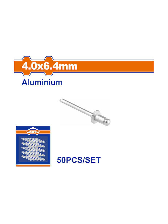 Wadfow Πριτσίνια Αλουμινίου M4x6.4mm 50τμχ