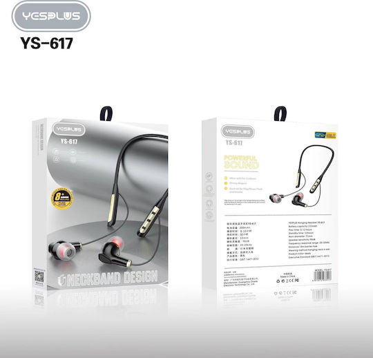 Yesplus YS-617 In-ear Bluetooth Handsfree Ακουστικά Μαύρα