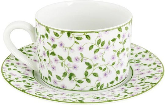 Oriana Ferelli Set of Cups Tea Porcelain Green 6pcs