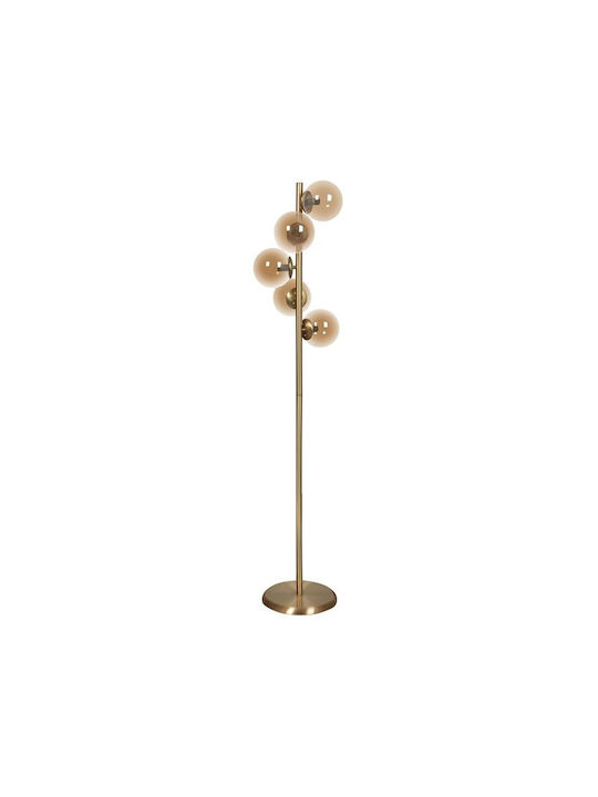 Fylliana Floor Lamp H166xW30cm. with Socket for Bulb E27 Bronze