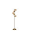 Fylliana Floor Lamp H166xW30cm. with Socket for Bulb E27 Bronze
