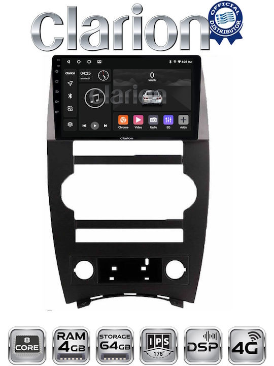 Clarion Car Audio System for Jeep Commander 2007 > 2009 (Bluetooth/USB/WiFi/GPS/Apple-Carplay/Android-Auto)