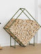 vidaXL Brennholz Hölzernes Regal Holzlagerung 100x25x100cm