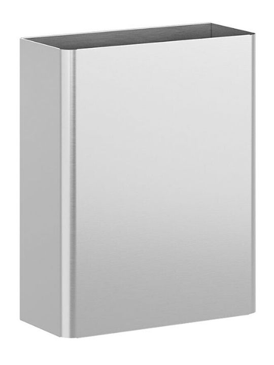 Delta Cleaning Inox Καλαθάκι Μπάνιου 23lt Ασημί