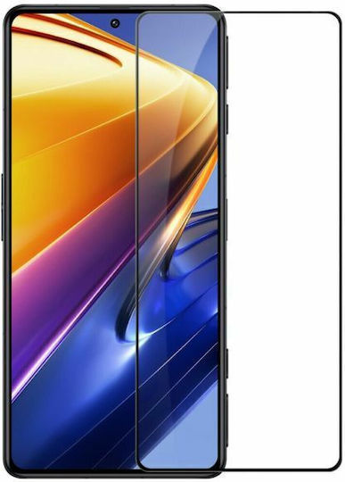 Full Glue Tempered Glass Μαύρο (Redmi Note 12 4G)