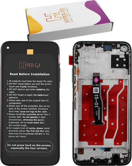Hyper Fix Екран със Сензорен Механизъм и Рамка за Huawei P40 Lite (Черен)