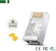 Conector RJ45 8p8c Punch-Down FTP Cat8 Metal Placat cu Aur pentru Cablu