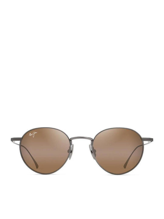 Maui Jim Matte Unisex Sunglasses with Gray Meta...