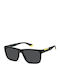 Polaroid Men's Sunglasses with Black Horn-Rimmed Frame and Grey Lens PLD2164/S 003/M9