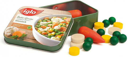 Erzi Дървена Игра Играчки За Хранителни Стоки За Възраст 3+ 18 Части