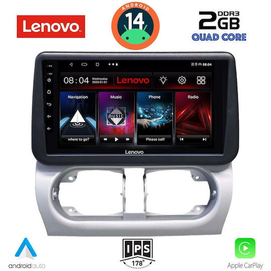 Lenovo Автомобилна Аудио Система (Блутут/USB/AUX/WiFi/GPS/Apple-Carplay/Android-Auto) с Тъчскрийн 9"