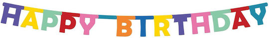 Letter Banner Happy Birthday Color Pop Μήκος 160cm