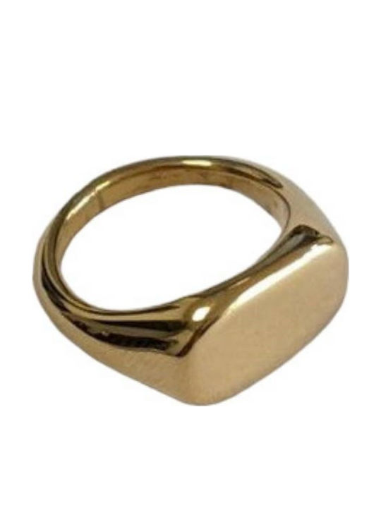 Tatu Moyo Ring made of Steel Gold Plated