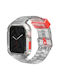 Skinarma Strap+saido Cover 2in1 Apple Watch 45/44mm Clear