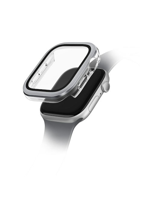 Uniq Voute Case Apple Watch Series 10 46mm Tempered Glass Silver