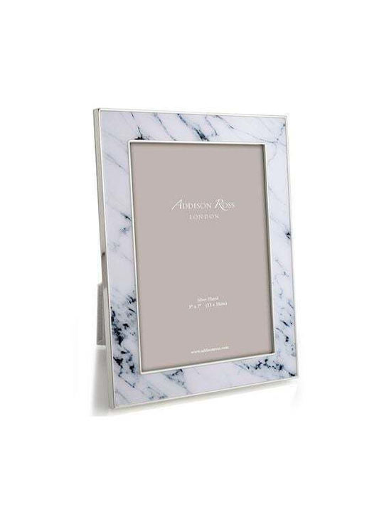 Addison Ross White Marble Κορνίζα Ξύλινη με Λευκό Πλαίσιο