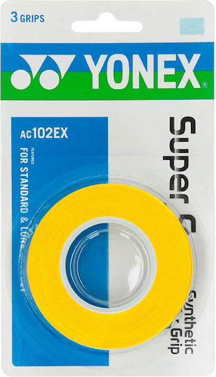 Yonex Super Grap Tennis Overgrips X 3 Yellow