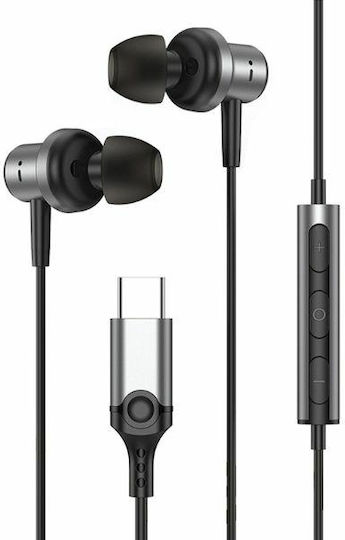 Beline Sk193 In-Ear Freisprecheinrichtung Kopfhörer mit Stecker USB-C Schwarz