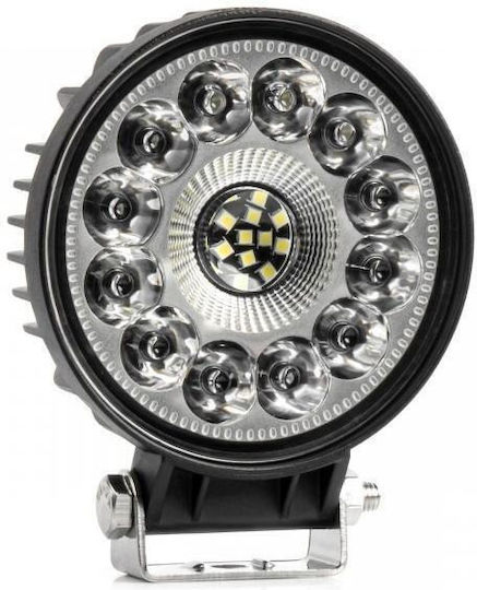 Amio Προβολεας Εργασιας Στρογγυλος Led 96w 9-36v 9.600lm 6.500k Awl62 Amio 1 Τεμ 04203/am