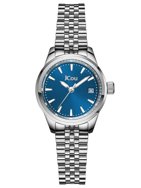 Jcou Women's Watch with Silver Metal Bracelet